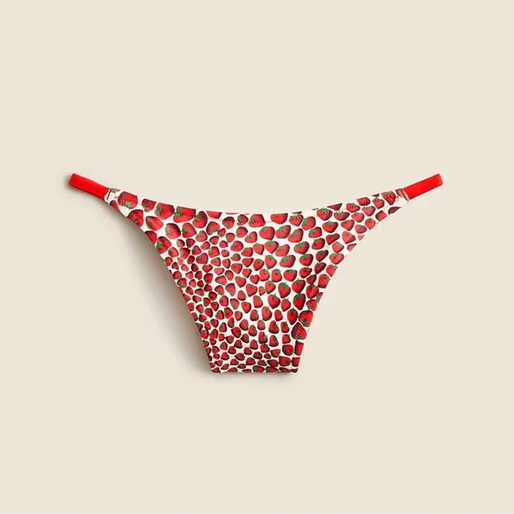 J. Crew Red Leopard-Print Bikini Set with Contrast Trim